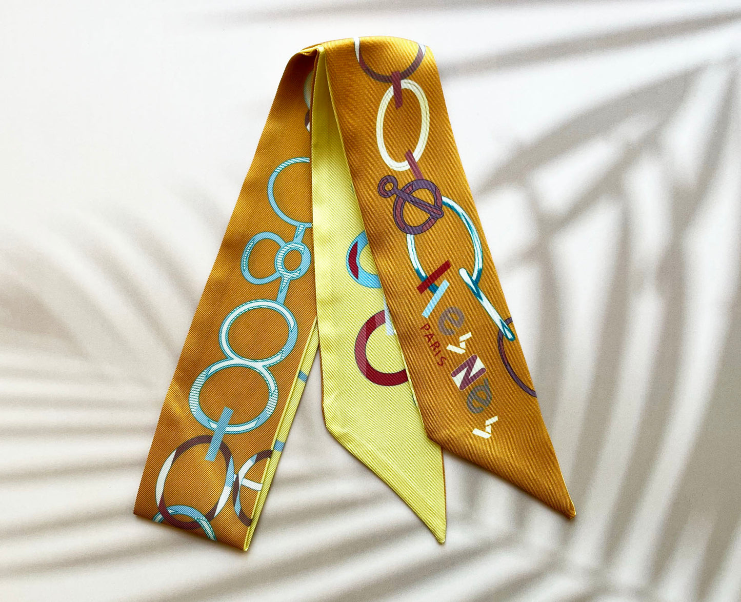 Chain Printed Skinny Scarf | Bag Handle | Bag Charm | Hair Ribbon Headband | Neck Scarf