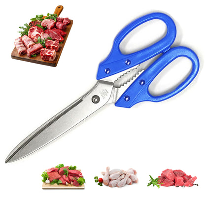 Tanaka Kitchen Shears Heavy Duty Japanese Stainless Steel 강주은 주방가위 | Multipurpose Kitchen Scissors Diamond Cut Japan Scissors 타나카 방산시장 깡스가위
