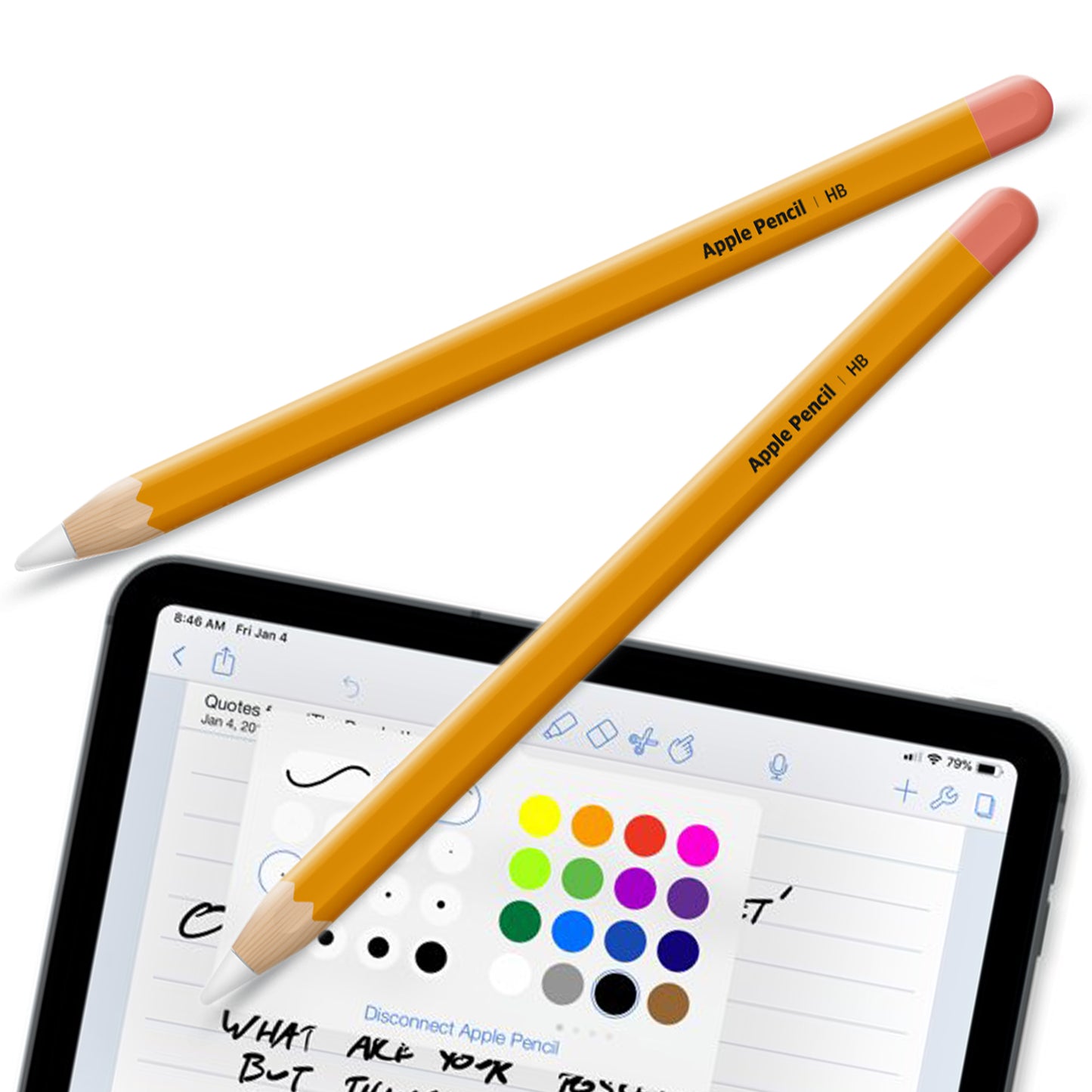 Apple Pencil Skin [2 Pack] Ultra Thin 3M Premium Vinyl Cover Classic Design- 2nd Generation