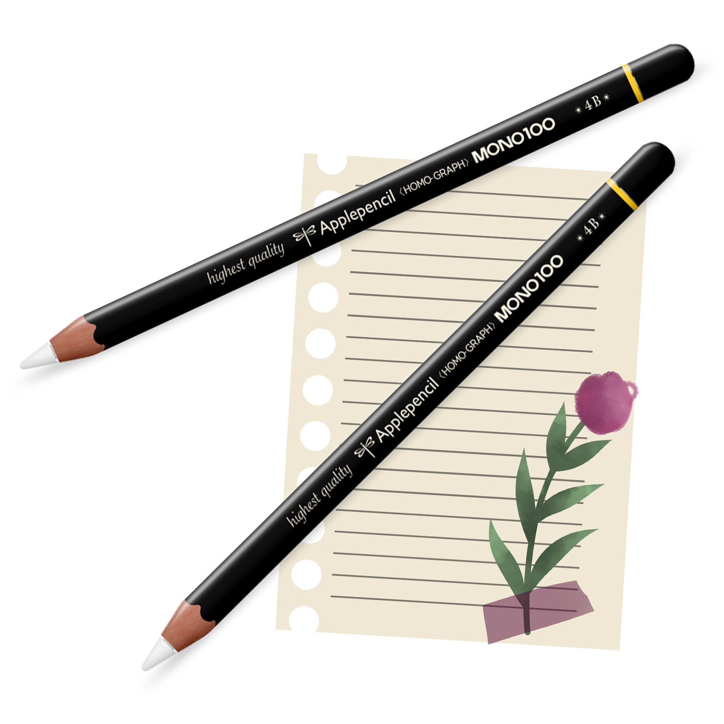 Apple Pencil Skin 2 Pack Ultra Thin 3M Vinyl Cover for Pro & 2nd Gen | Premium Vinyl Greenguard Gold Ink Full wrap Cover Case