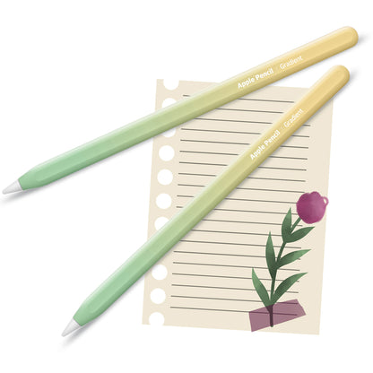 Apple Pencil Skin 2 Pack Ultra Thin 3M Vinyl Cover for Pro & 2nd Gen | Premium Vinyl Greenguard Gold Ink Full wrap Cover Case
