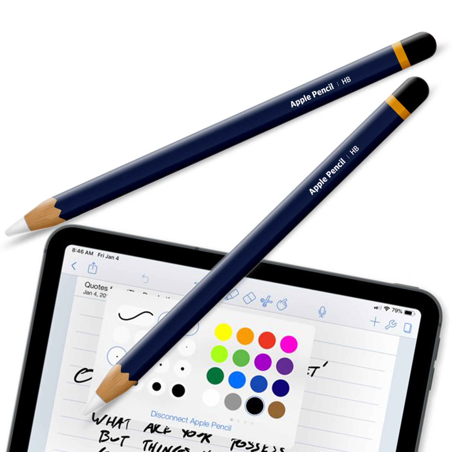 Apple Pencil Skin [2 Pack] Ultra Thin 3M Premium Vinyl Cover Classic Design- 2nd Generation