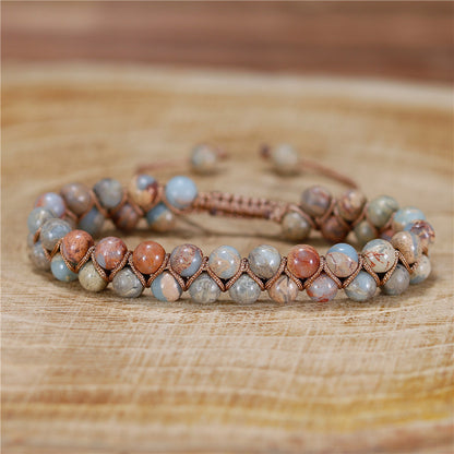 Handmade Bracelets| 0.2inch(6mm) Healing Natural Stone Bracelets| Beads Bracelets