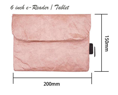 Tyvek Tablet E-Reader Kindle Oasis Sleeve 6-7inch Pouch Scrapbooking Stickers Organizer | Vintage/Retro Style Fiber Paper Sleeve Case Bag Pouch for Tablet Waterproof