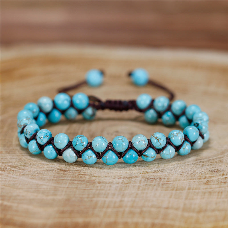 Handmade Bracelets| 0.2inch(6mm) Healing Natural Stone Bracelets| Beads Bracelets