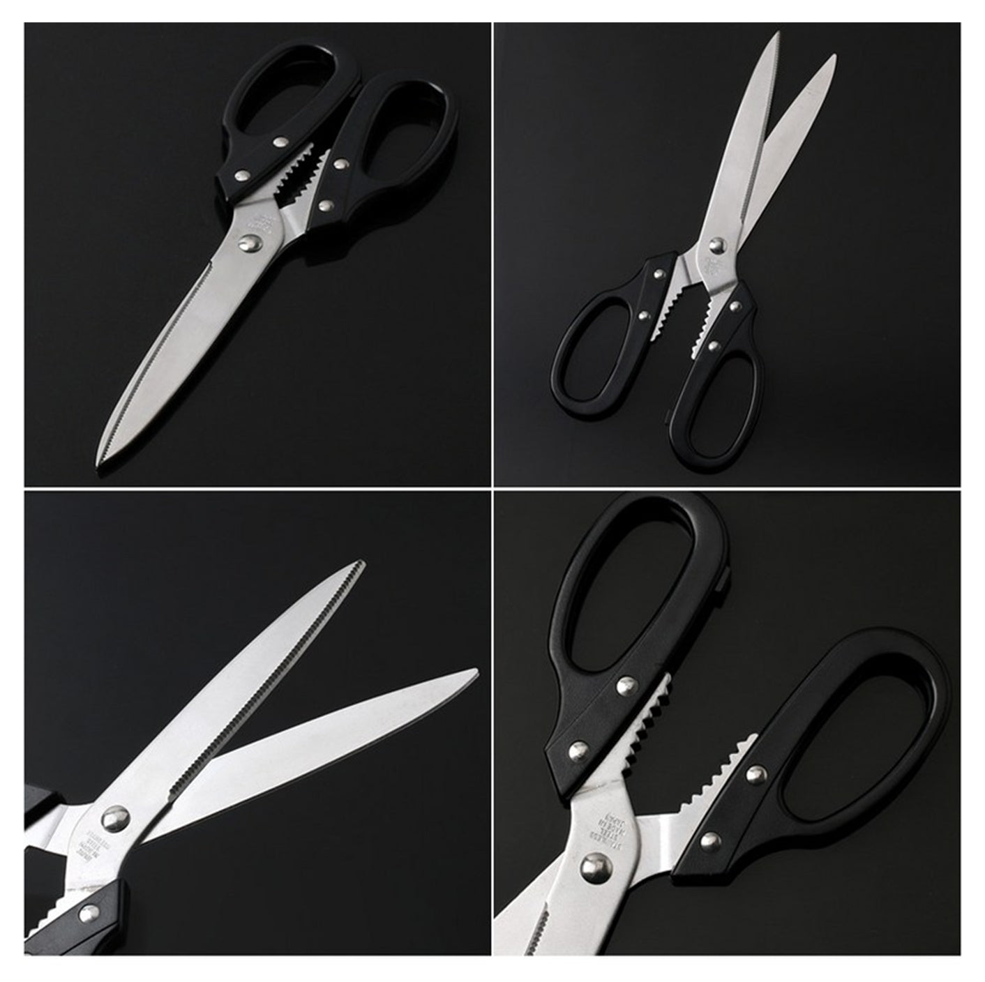 Tanaka Kitchen Shears Heavy Duty Japanese Stainless Steel 강주은 주방가위 | Multipurpose Kitchen Scissors Diamond Cut Japan Scissors 타나카 방산시장 깡스가위