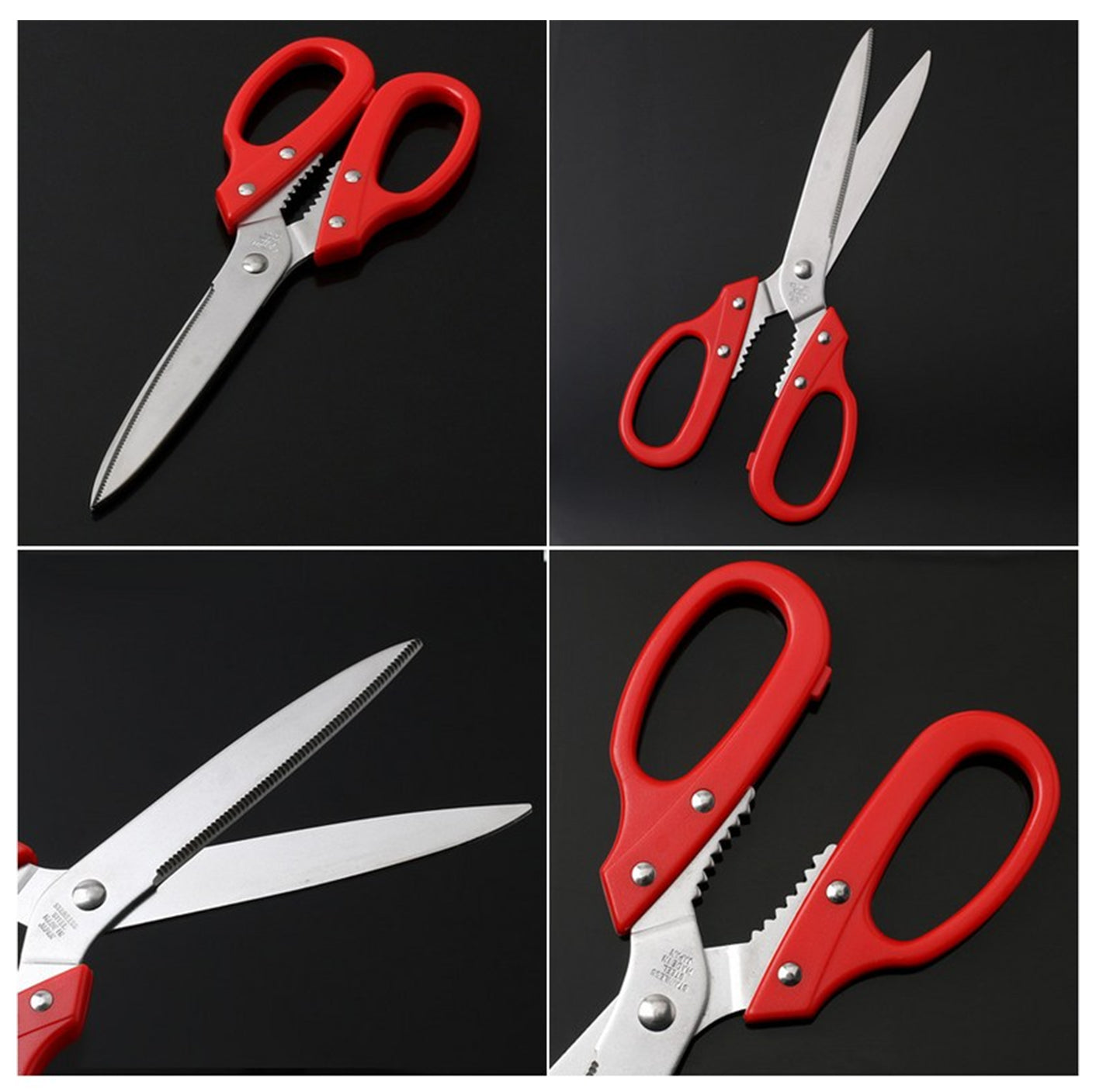Tanaka Kitchen Shears Heavy Duty Japanese Stainless Steel 강주은 주방가위 | Multipurpose Kitchen Scissors Diamond Cut Japan Scissors 타나카 방산시장 깡스가위