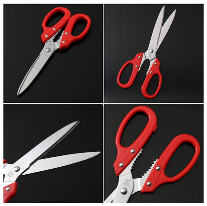 Tanaka Kitchen Shears Heavy Duty Japanese Stainless Steel 강주은 주방가위 | Multipurpose Kitchen Scissors Diamond Cut Japan Scissors 타나카 방산시장 깡스가위