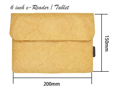 Tyvek Tablet E-Reader Kindle Oasis Sleeve 6-7inch Pouch Scrapbooking Stickers Organizer | Vintage/Retro Style Fiber Paper Sleeve Case Bag Pouch for Tablet Waterproof