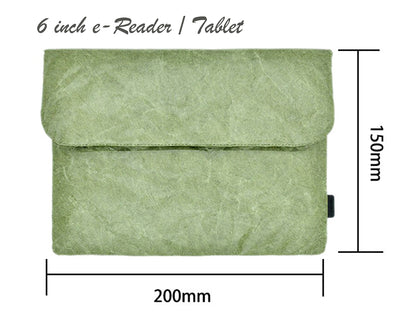 Tyvek Tablet E-Reader Kindle Oasis Sleeve 6-7inch Pouch Scrapbooking Stickers Organizer | Vintage/Retro Style Fiber Paper Sleeve Case Bag Pouch for Tablet Waterproof