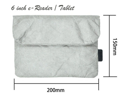 Tyvek Tablet E-Reader Kindle Oasis Sleeve 6-7inch Pouch Scrapbooking Stickers Organizer | Vintage/Retro Style Fiber Paper Sleeve Case Bag Pouch for Tablet Waterproof