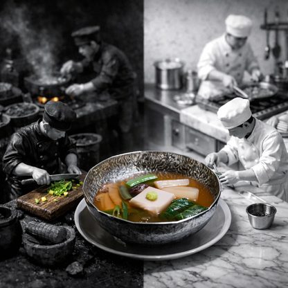 Premium Sukiyaki Pot Shabu Hot Pot 흑백요리사 최강록 셰프 스키야키팬  | Korean style Multi-Purpose Cookware for Shabu Ramen, Cooking Bowl, Serving Platter Culinary class Wars Pot 스키야키팬, 전골, 나베