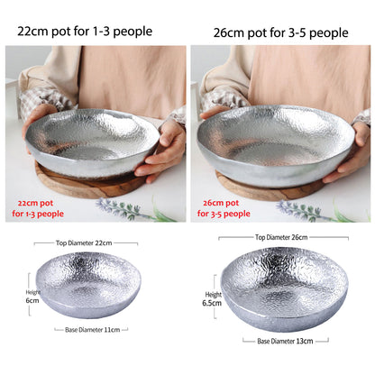 Premium Sukiyaki Pot Shabu Hot Pot 흑백요리사 최강록 셰프 스키야키팬  | Korean style Multi-Purpose Cookware for Shabu Ramen, Cooking Bowl, Serving Platter Culinary class Wars Pot 스키야키팬, 전골, 나베