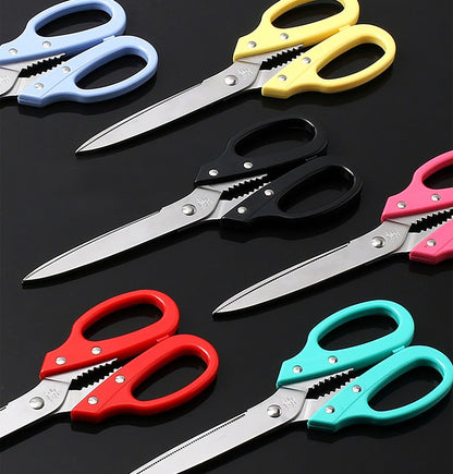 Tanaka Kitchen Shears Heavy Duty Japanese Stainless Steel 강주은 주방가위 | Multipurpose Kitchen Scissors Diamond Cut Japan Scissors 타나카 방산시장 깡스가위