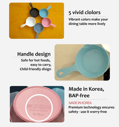 Made in Korea Handled Plate Bowls Microwave Dishwasher Safe 먹방 손잡이 앞접시 | Appetizer, Snack plate, Soup Bowls, Cereal Bowl Dessert Plates Salad Bowl with Handle 먹방 그릇 앞접시