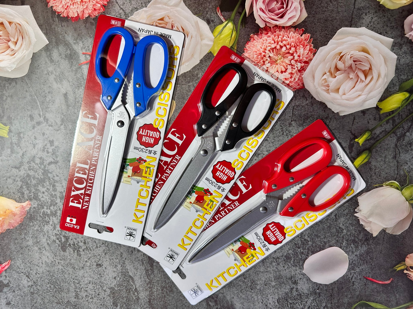 Tanaka Kitchen Shears Heavy Duty Japanese Stainless Steel 강주은 주방가위 | Multipurpose Kitchen Scissors Diamond Cut Japan Scissors 타나카 방산시장 깡스가위