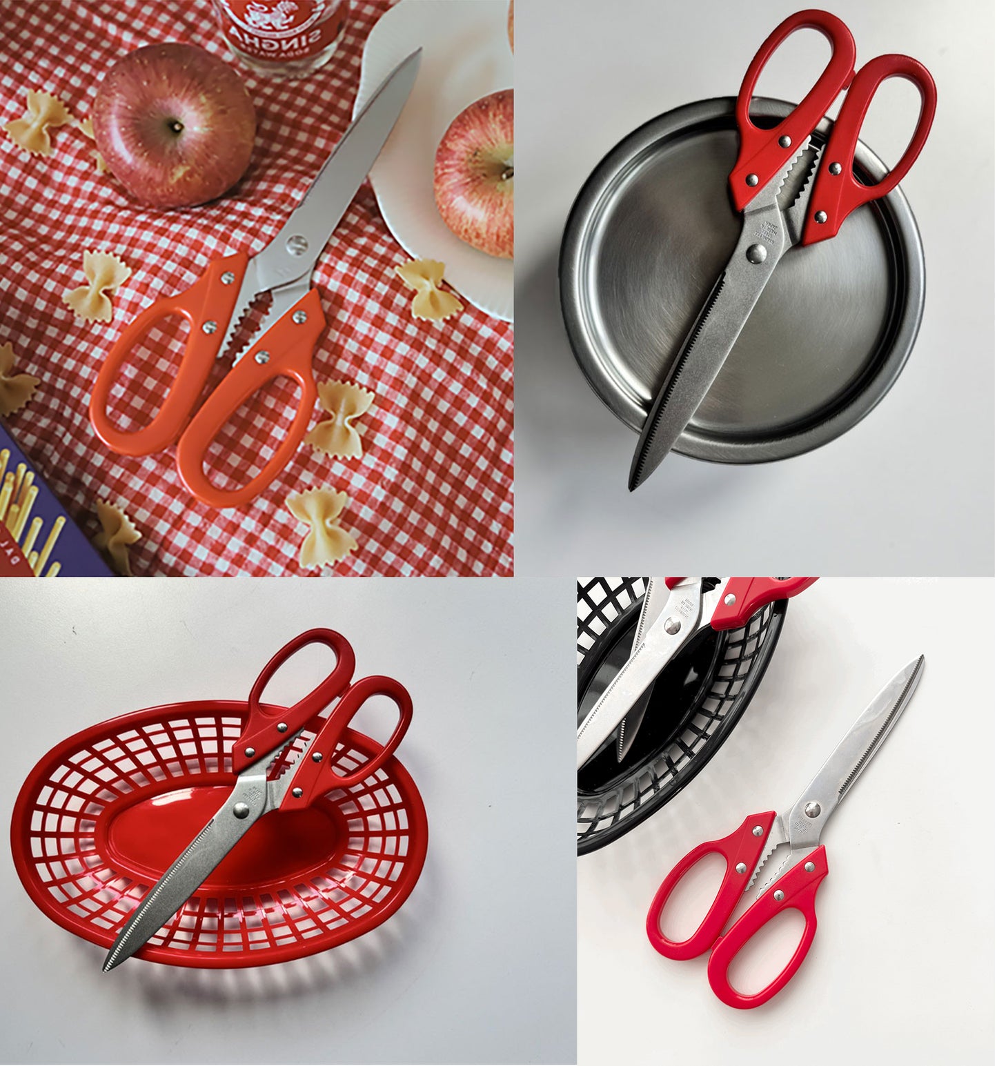 Tanaka Kitchen Shears Heavy Duty Japanese Stainless Steel 강주은 주방가위 | Multipurpose Kitchen Scissors Diamond Cut Japan Scissors 타나카 방산시장 깡스가위